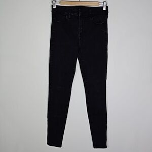 American Eagle next level stretch black high rise jeggings